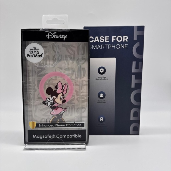 Disney Minnie Mouse iPhone 12/13 Pro Max Case MagSafe Compatible Bundle New - Picture 1 of 9